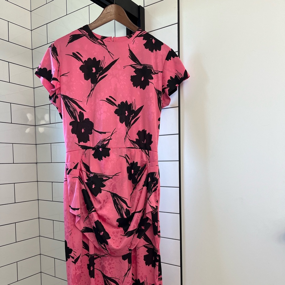 Vintage Pink and Black Dress